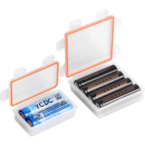 4Pcs Soshine Hard Plastic Case Holder Storage Box For 2/4x 18650 Batteries Battery Box Container Organizer Box Case Holder