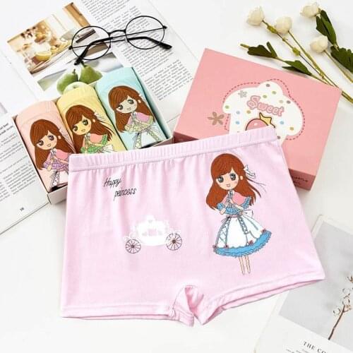 5 PCS New Baby Childrens Boxer Underpants Briefs Girls Underware Pants Cute Panties Cartoon Kids Girl Underwear Panties