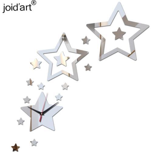 Special offer acrylic wall quartz clock modern design luxury mirror real 3d crystal watches clocks gift