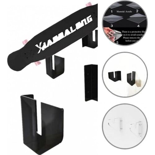 1 Set Sturdy Skateboard Holder Reusable Displaying Rack Lightweight Skateboard Wall Bracket for Skateboard Shop