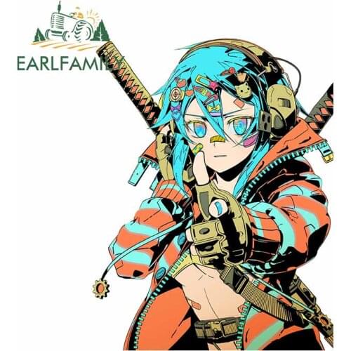 EARLFAMILY 13cm x 10.2cm for Battle Girl Sniper Laptop Windows VAN Car Stickers Refrigerator Windows Decal Waterproof Decoration