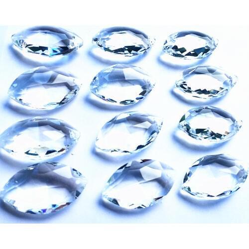 Top Quality 380pcs/lot 38mm Clear Color Crystal Glass Chandelier Pendants, Crystal Lamp Parts Window Suncatcher DIY Handmade