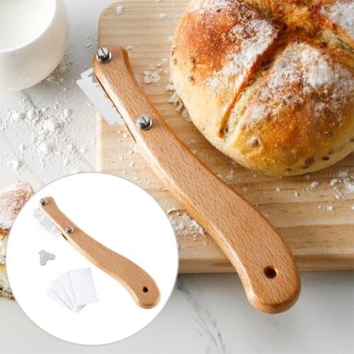 Bread Lamp Slashing Tool Dough Making Slasher with 5 Replacement Blades Protector Key Backing Kitchen Accessories Dessert Tool