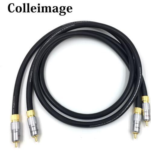 Colleimage MONSTER HIFI amp audio cable RCA line thickened wall connector canare professional power amp cable size 0.5m 1m 1.5m
