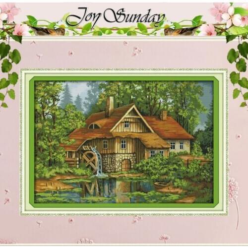 Water Truck Patterns Counted Cross Stitch 11CT 14CT Cross Stitch Sets Wholesale Chinese Cross-stitch Kits Embroidery Needlework