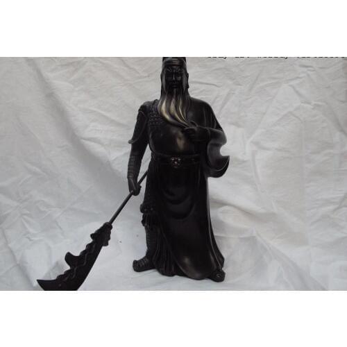 Chinese exquisiteness Copper Bronze Guan gong Guanyu Warrior God Buddha Statue