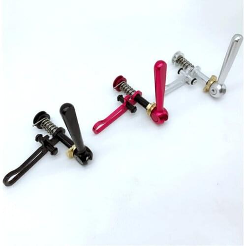 LITEPRO Folding Bike Seatpost Clamp Titanium Alloy Screw Rod Seat Post Clamps with Hook