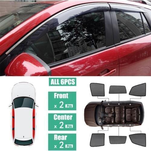 Side Windows Magnetic Sun Shade UV Protection Ray Blocking Mesh Visor Fit For Mazda CX-5 2013-2018