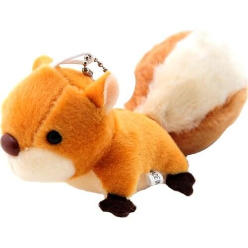 Cute Squirrel Plush Toy Nano dolls Bag pendant decoration kids Girl Student love Fashion Dolls Soft toy Birthday gift juguetes