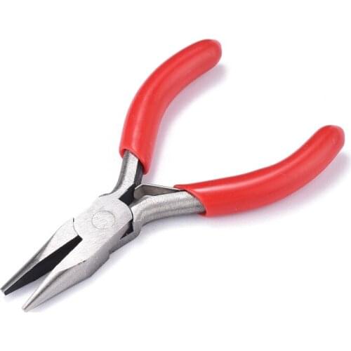 3" Mini Pliers Flat Nose Pliers Polishing for Jewelry Making DIY Tool Equipment 75~80mm