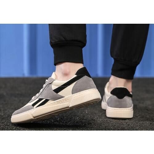 Leather Men Shoes Brand England Trend Casual Shoes Men Sneakers Italian Breathable Leisure Male Footwear