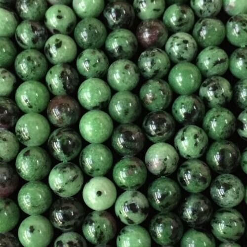 Natural stones Ruby zoisite round beads loose Bead mixed for needlework For Jewelry Making DIY Bracelet woman jewellry gift