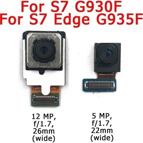 Original Front and Rear Back Camera For Samsung Galaxy S7 Edge G930 G935 Main Facing Camera Module Flex Replacement Spare Parts