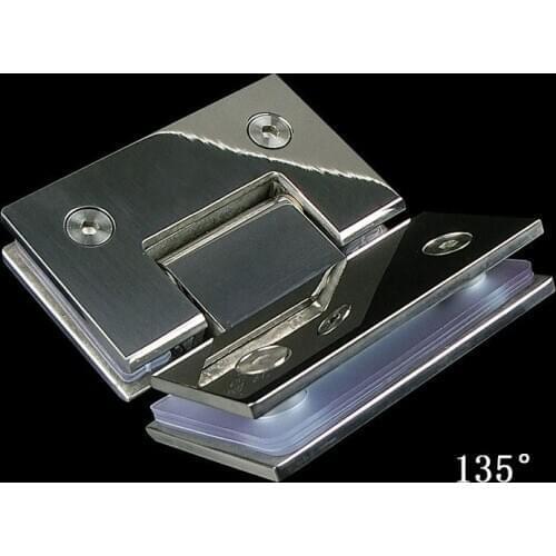 Stainless Steel Hinge for 8-10mm Glass Bracket Glass to Glass Door Hinges Bathroom Shower Door Bracket Glass Door Hinge