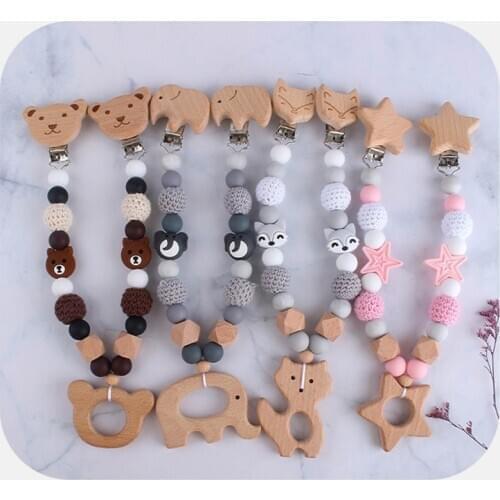 Baby Stroller Hanging Pendant Pacifier Clip Chain Infants Mobile Rattle Bed Bell