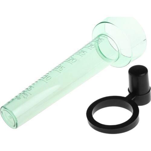 OOTDTY Polystyrene Rain Gauge Up to 35mm Measurement Tool For Garden Water Ground