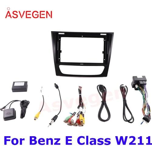 Asvegen Car Radio Fascia Frame For Benz E Class W211 Car Dvd Frame Install Panel Dash Mount Installation Dashboard