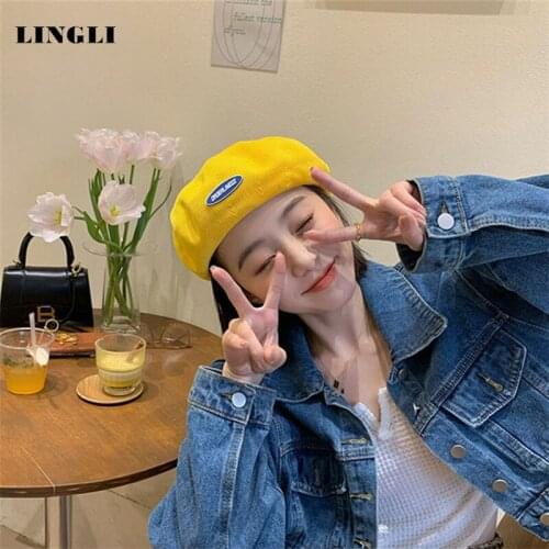 Bonnets for Women Designer Mesh Beret Hat Women Versatile Forward Hats Cool Walking Sun Ladies Solid Color Summer Painter Hat