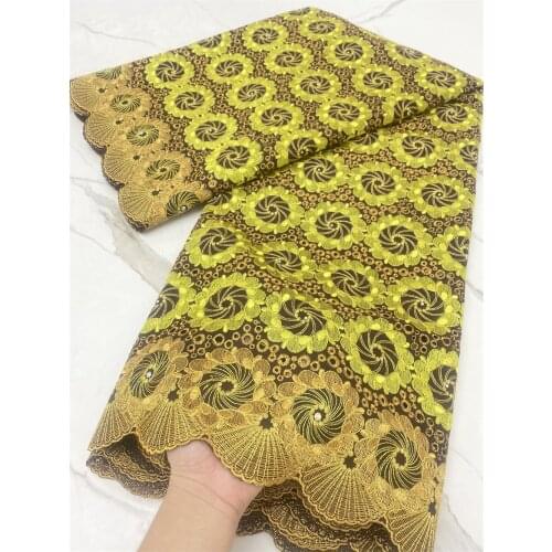 Swiss Voile Lace in Switzerland 2021 Latest Hollow Out African Swiss Lace Fabric Embroidered Dubai Fabric Party 4327B