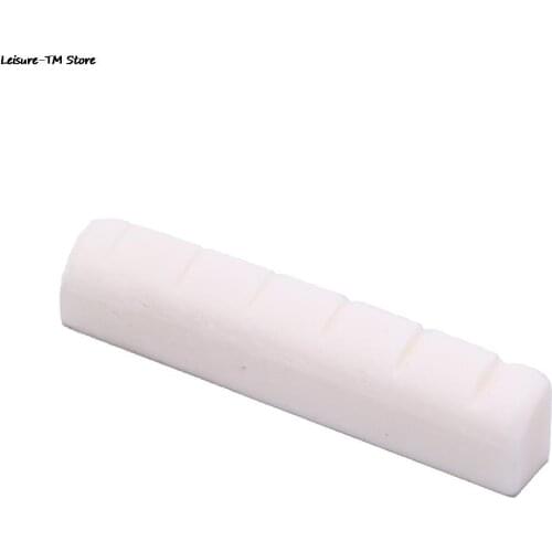 Bone Ivory Upper Guitar Bridge Nut Saddle For 6 String Acoustic Guitar Music Instruments Replacement Spare Part