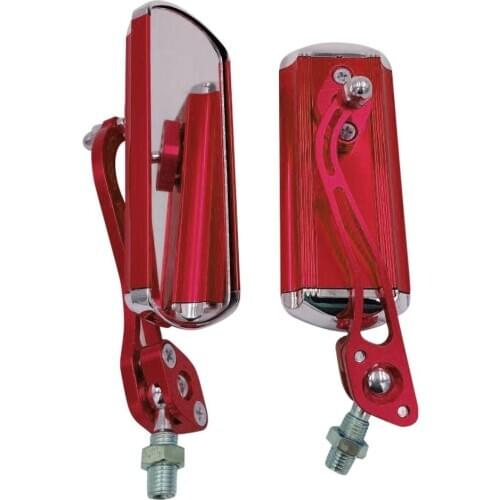 2Pcs Angle Rear Mirror Adjustable alloy Alloy Safety electric motorcycle Bicycle road Mountain Bike Handlebar Rear View Mirror