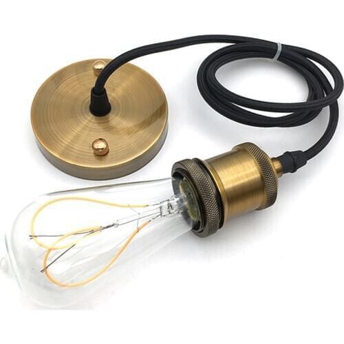 1pcs Retro Edison Lamp Socket E27 Decorative Vintage Pendant Lampholder