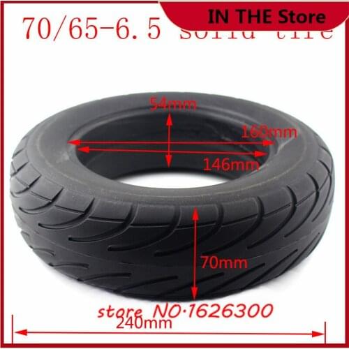 10inch 10x3.00-6.5 size 70/65-6.5 solid tyres for Xiaomi mini pro balance scooter tire explosion-proof tubeless solid tire