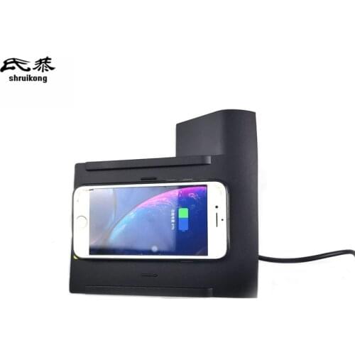 15W QI Car Fast Wireless Charging Phone Charger Plate Panel Holder For 2014-2019 Volkswagen VW GOLF 7 MK7 7GEN