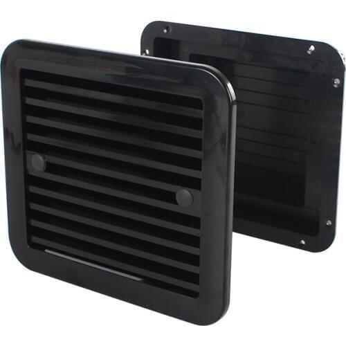 24V Uni-directional Strong Wind RV Cooling Vent Fan Black Side Window Shutter for Caravan