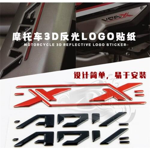 3D Reflective Side Panel Sticker Logo Decal Motorcycle Fit For Honda X-ADV750 2017 2018 2019 2020 2021 X-ADV 750 XADV750 XADV