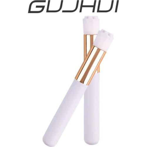 5Pcs Round Flower Wooden Handle Women Accessori Face Nasal Pore Nose Deep Cleaning Blackhead Remove Brush Makeup Tools #73621