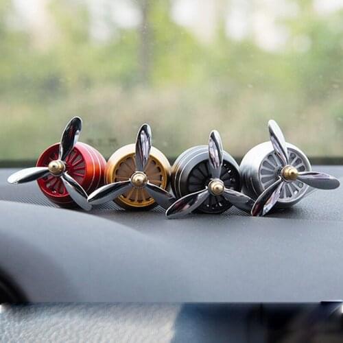 Car Ornament Air Freshener Air Force 4 Propeller Diffuser Balsam Auto Air Condition Vent Fragrance Clip Auto Decoration