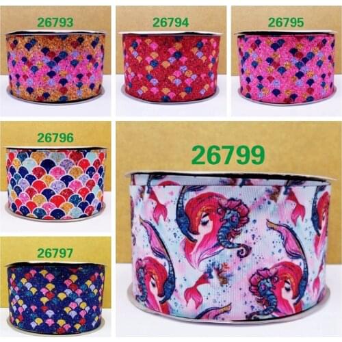 Free shipping 50 yard cartoon printed grosgrain ribbon 26799