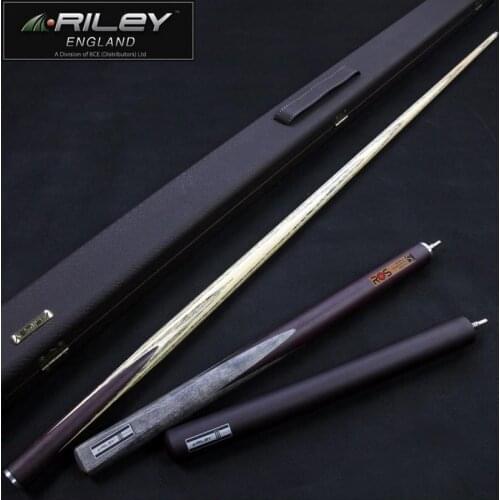 Original RILEY ROS Highend Handmade 3/4 Piece Snooker Cue with Case with Extension 10mm Tip 3/4 Piece Billiard Snooker Stick Cue