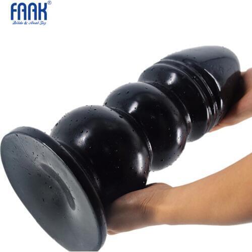 FAAK 33*12cm huge size anal butt large big dildo female male sex toys masturbation product for women men gay