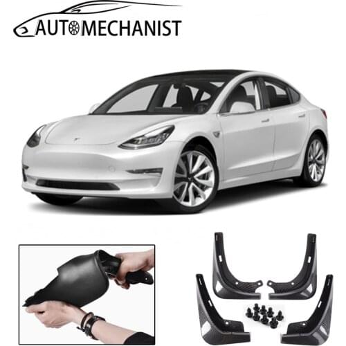 2021 For Tesla Model 3 Front Rear Mud Flaps Guards Tires Fender Mudguards For Tesla Model 3 2018 2019 2020 Accessories