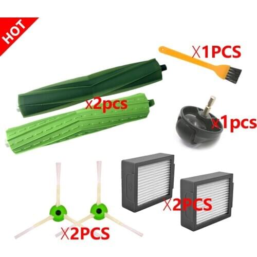 Household washable Hepa Filter Side Brush Roll Brush parts Kit for iRobot Roomba i3 i7 E5 E6 I Series vacuum cleaner accessories
