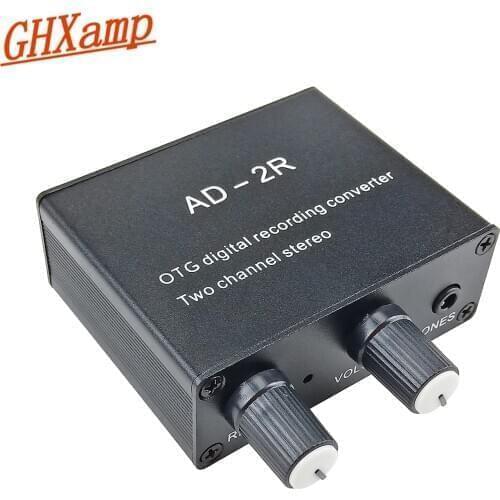 GHXAMP OTG Digital Recording Converter Lossless Stereo Audio Sound Card Converter Mobile K Song Live Support ios10.3,11,12,13