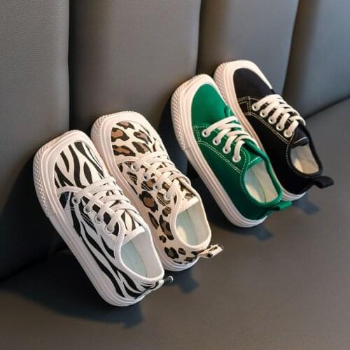 Childrens shoes 2021 autumn new girls' sneakers square toe canvas shoes low-cut boys Wear-resistant canvas