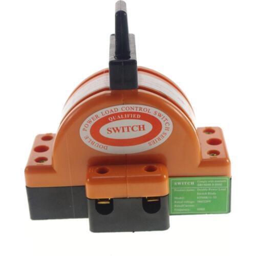 2P Two Pole 60A Double Throw Knife Disconnect Switch 220V/380V