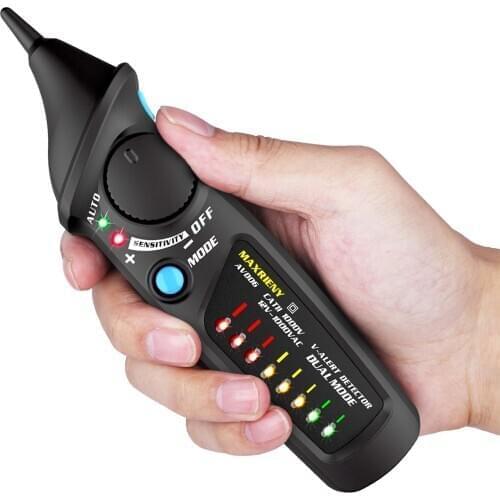 AVD06 Dual Mode AC Voltage Detector 12V/48V~1000V Circuit Tester Non-contact AC Voltage Test Pen with Flashlight Function
