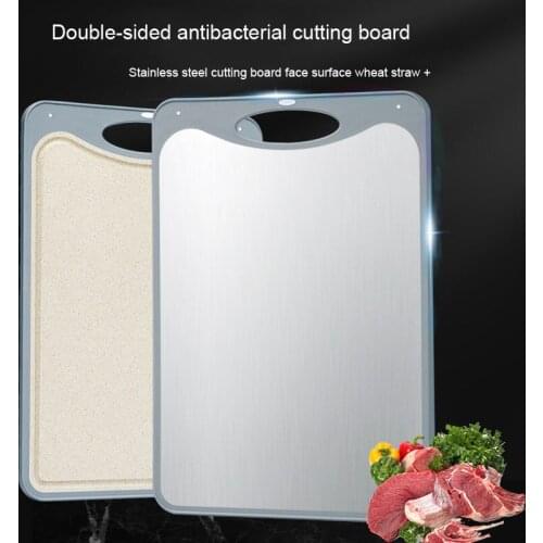 Geetest Double Sided Chopping Board Multifunctional Kitchen Cutting Board Vegetable Fruits Food Chopping Block