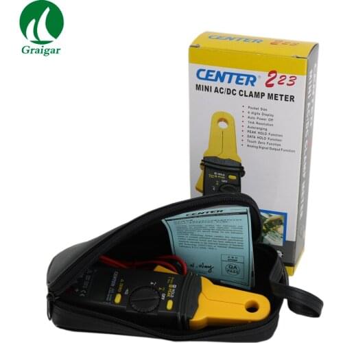 CENTER-223 AC Clamp Meter Mini Clamp Meter Jaw Opening Diameter: 25mm