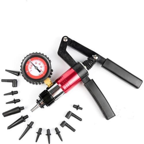 Professional Manual Design Car Vacuum Pump Brake Oil Tester Set Durable Brake Fluid Bleeder Oil Change Vacuum Pistol Tools
