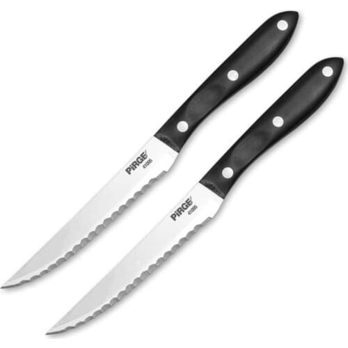 Pirge, POM Pirgi Steak Knife Set 2 Pieces - Professional Household Knives, Kitchen Knives and Chef Knives - 35106