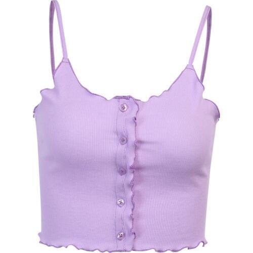 New Fashion Women Sexy Crop Tops Solid Summer Camis Women Casual Tank Tops Vest Sleeveless Crop Tops