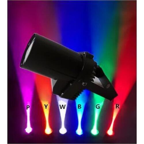 New Pinspot Spotlights Beam Varied Spot Stage Beam Lighting Lamp 3W LED Spot Light Discotic Beam DJ Stage Party Show Light