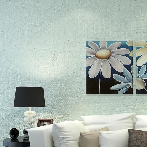 Beibehang wallpaper plain solid color light green wallpaper warm living room bedroom full shop wallpaper backdrop corridor