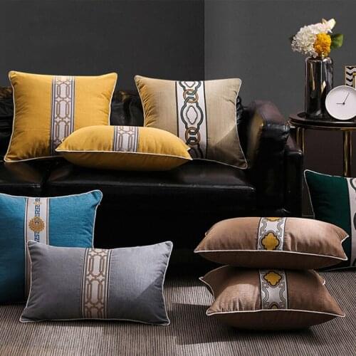 Simple Printing Chinese Style Pillow Cases Decorative Pillow Covers Design Pillow Cushion Pillowcase for Sofa Living Room