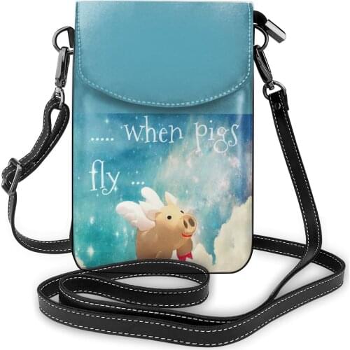 Pig Shoulder Bag Streetwear Leather Women Bags Woman Bulk Vintage Purse